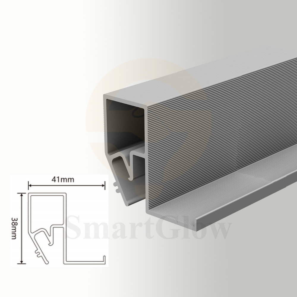 LED Strips Lighting Stretch Ceiling Aluminum Wall Profiles - Ceiling Mounted