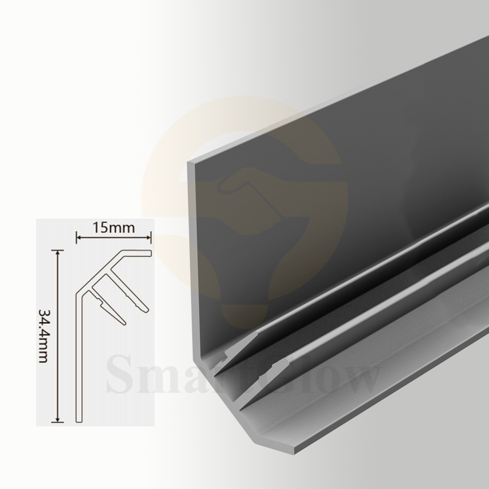 Stretch Acoustics Fabric Wall Track Aluminium Profile Frame - 34.4mm