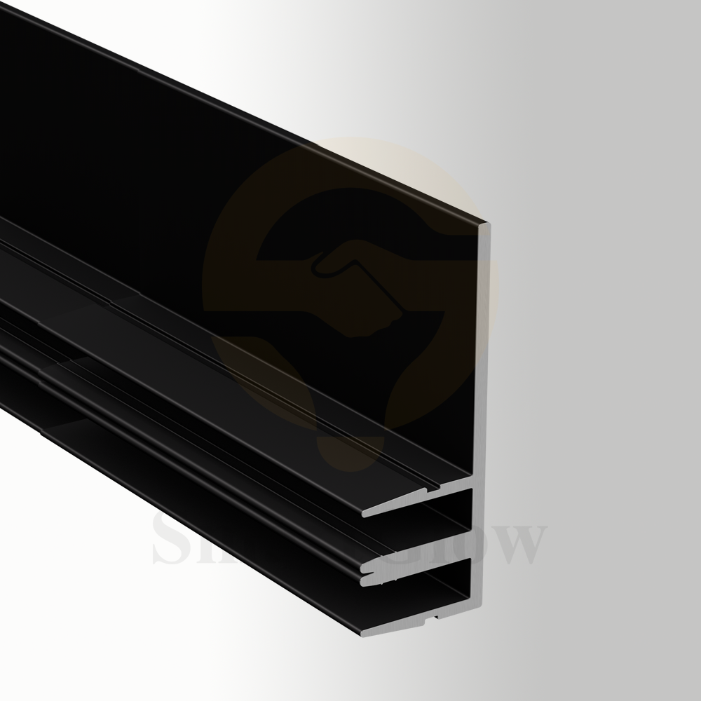 Half-Inch Stretch Fabric Wall Aluminium Profile Mounting Track