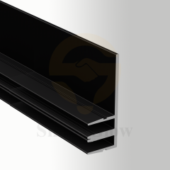 Half-Inch Stretch Fabric Wall Aluminium Profile Mounting Track