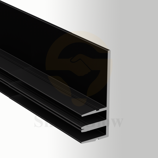 Half-Inch Stretch Fabric Wall Aluminium Profile Mounting Track