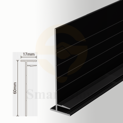 Stretch Fabric Soundproof Wall Track Aluminium Profile Frame - 60mm
