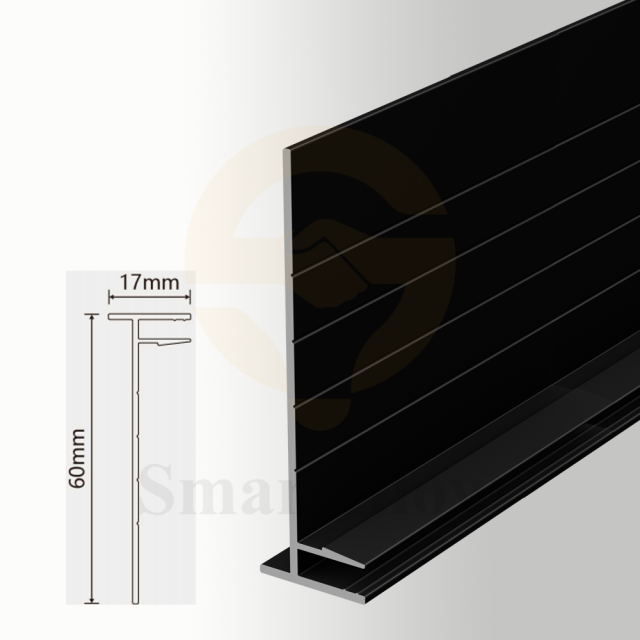 Stretch Fabric Soundproof Wall Track Aluminium Profile Frame - 60mm
