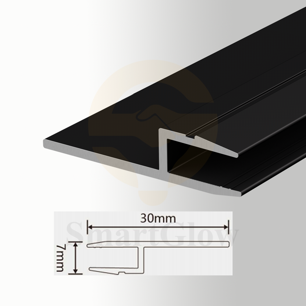 Stretch Fabric Soundproof Wall Track Aluminium Profile - 30mm