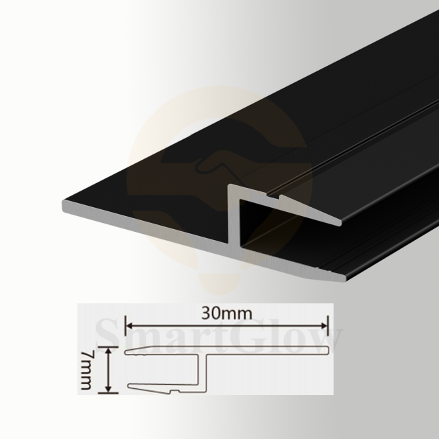Stretch Fabric Soundproof Wall Track Aluminium Profile - 30mm
