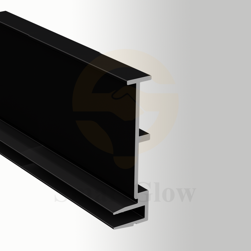 Stretch Fabric Wall Track System Frame Aluminium Profile - 43mm