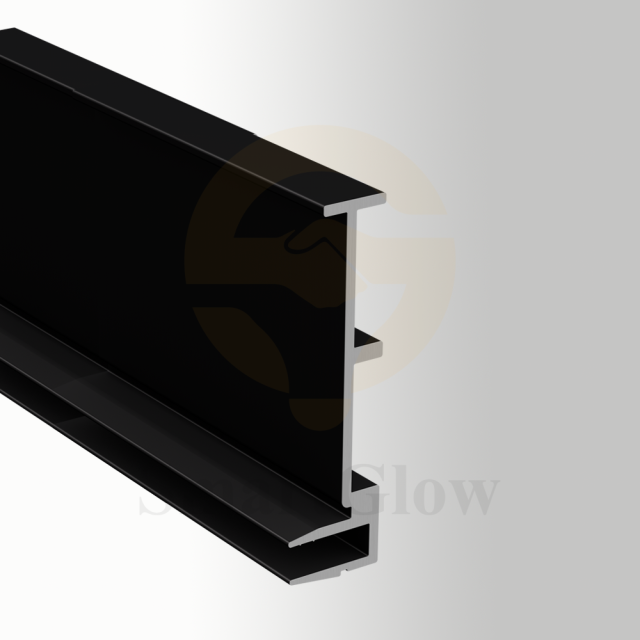 Stretch Fabric Wall Track System Frame Aluminium Profile - 43mm