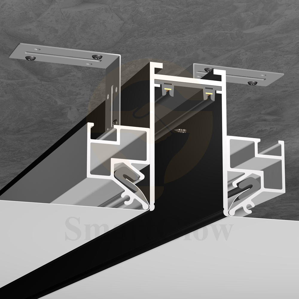 PVC Film Wall Aluminum Profiles