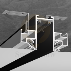 PVC Film Wall Aluminum Profiles