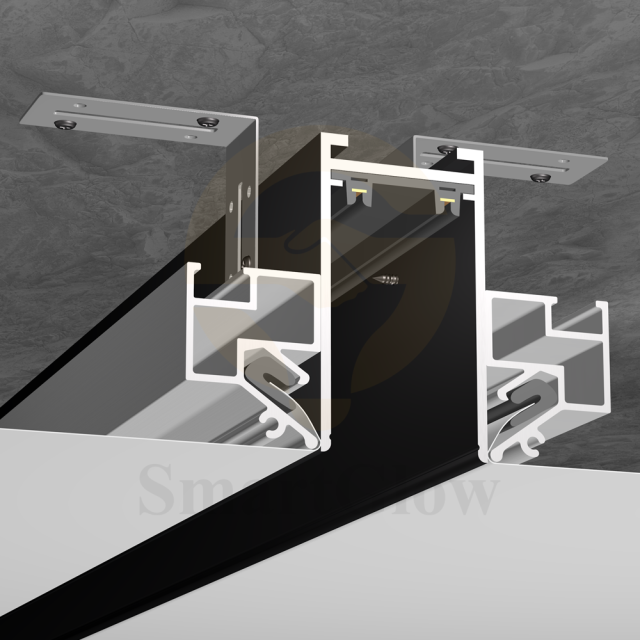 PVC Film Wall Aluminum Profiles