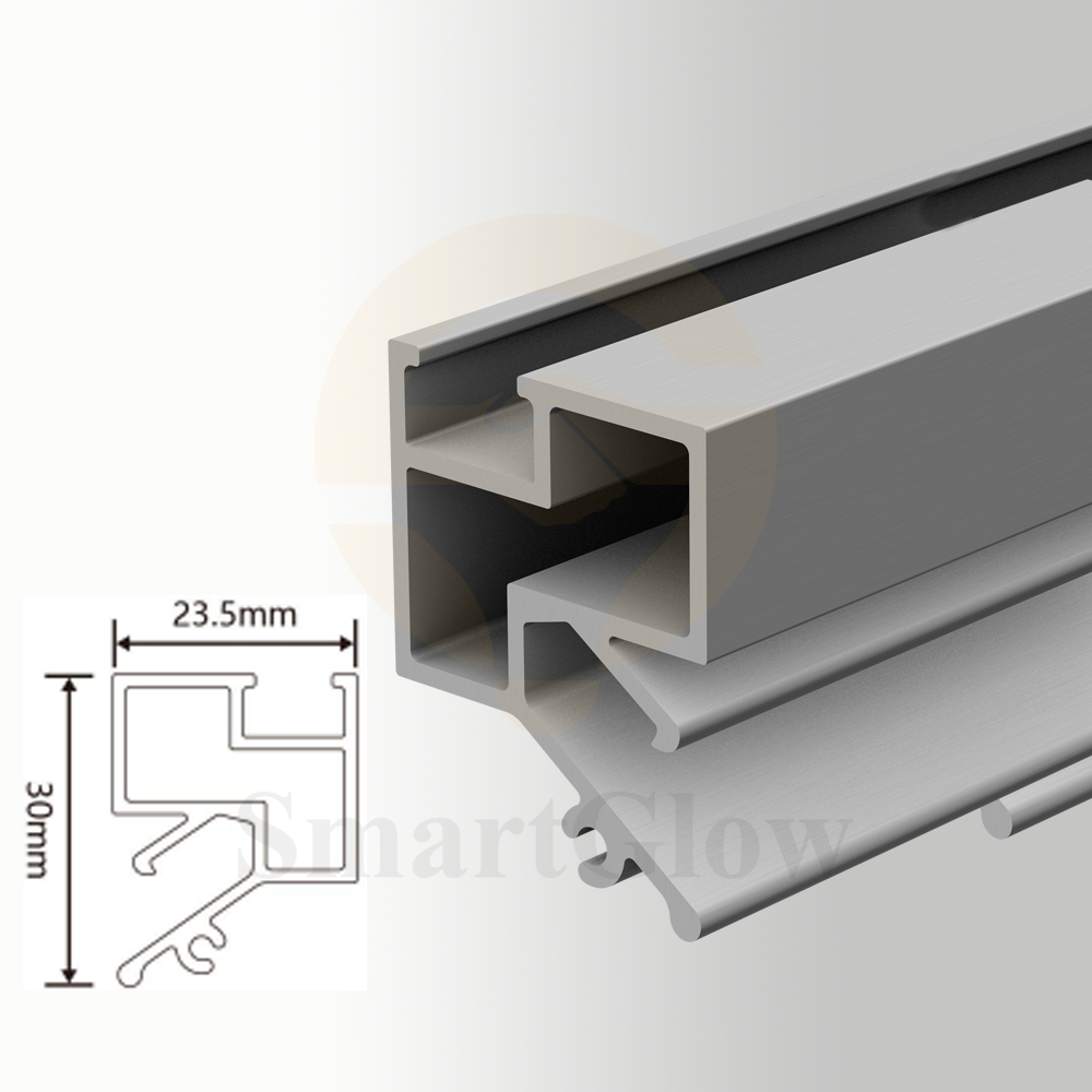 PVC Film Wall Aluminum Profiles