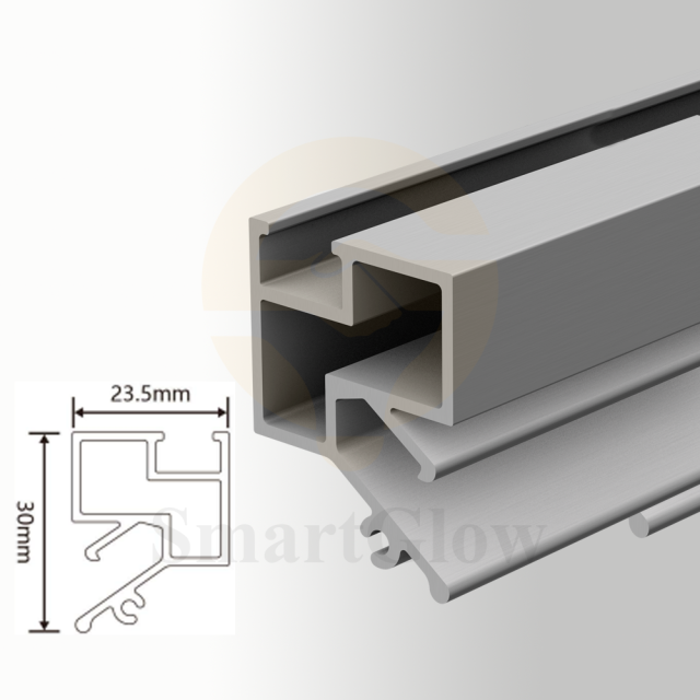 PVC Film Wall Aluminum Profiles