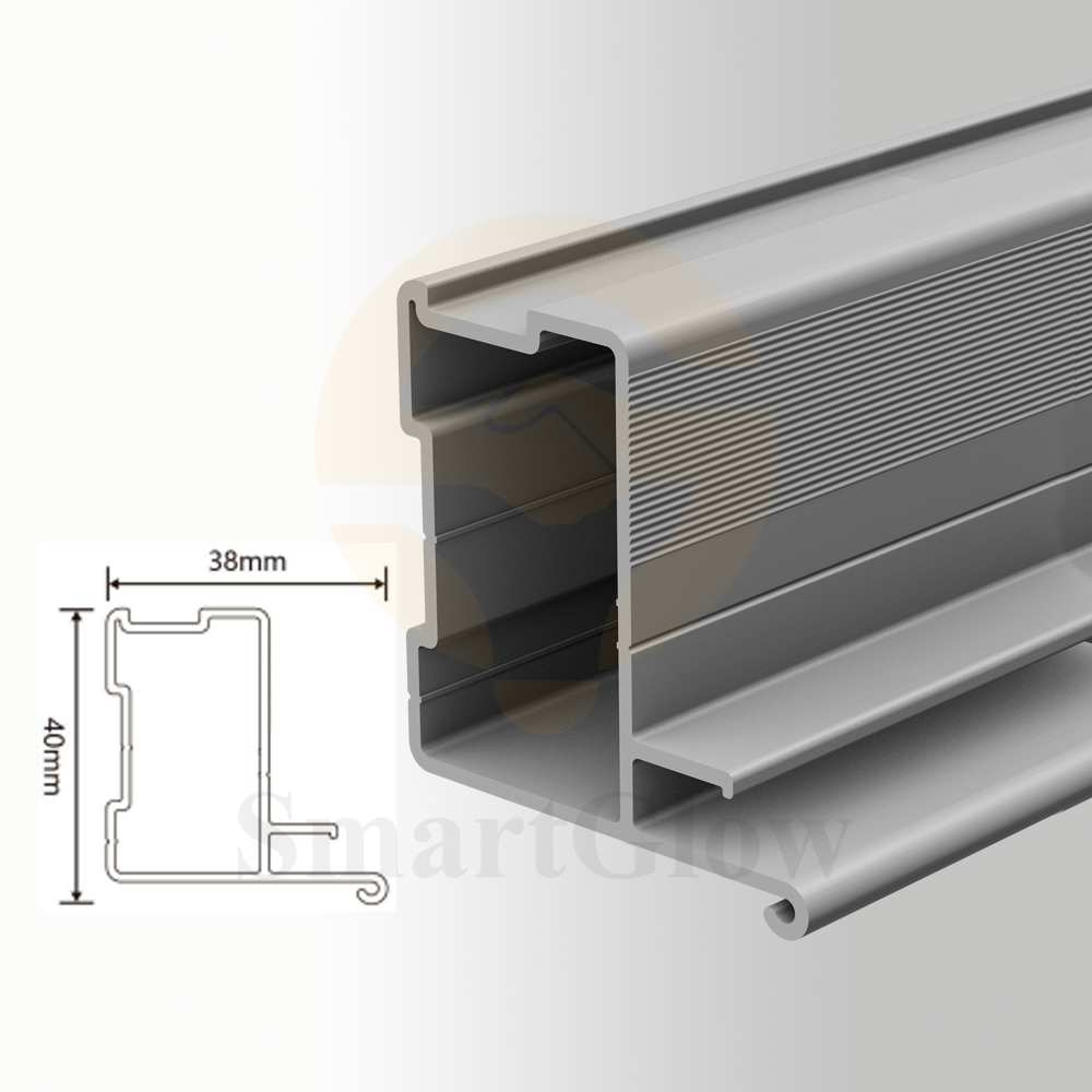 LED Lights Aluminum Profile Frame Stretch Fabric Ceiling for Wall