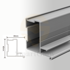 LED Lights Aluminum Profile Frame Stretch Fabric Ceiling for Wall