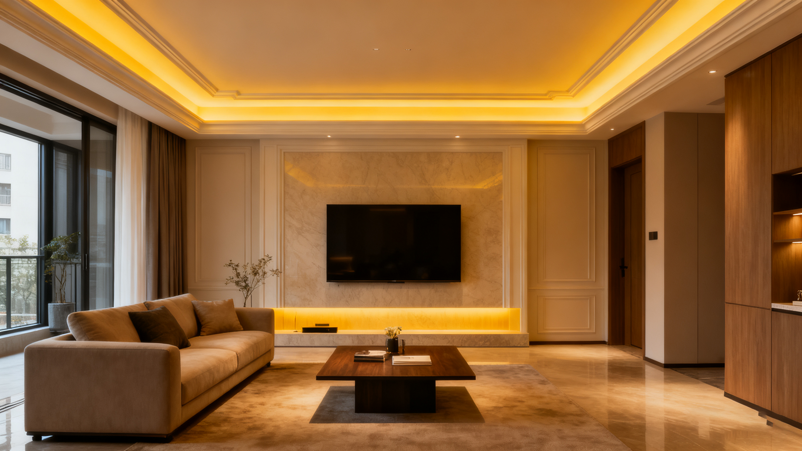 Embedded LED  Linear Light Stretch Ceiling Magnetic Track Aluminum Profile
