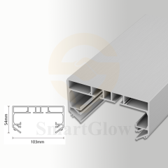 PVC Ceiling Recessed Mounted Curtain Track Rail Aluminum Profiles