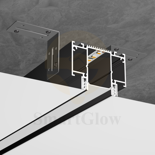 【SGL06】LED Linear Recessed Lighting Profile for Stretch Ceiling & Wall Wash System