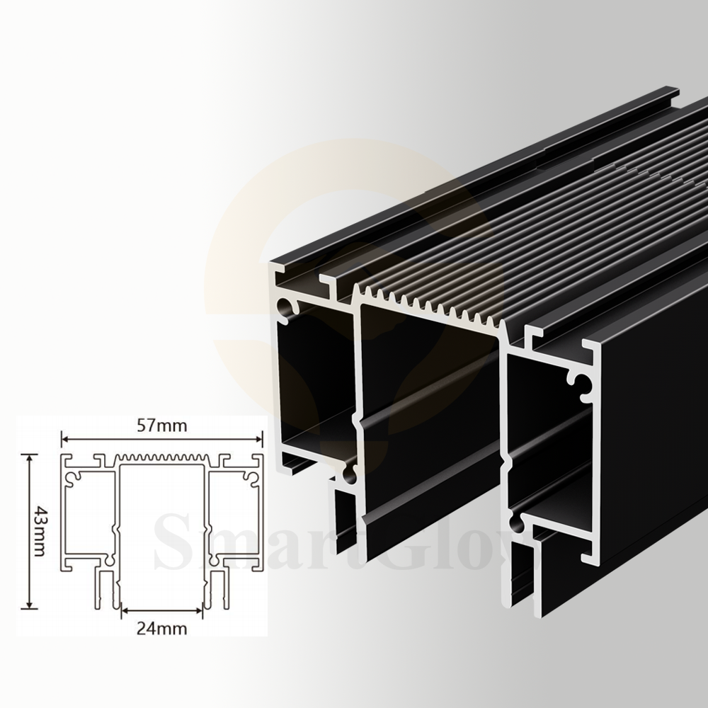 【SGL06】LED Linear Recessed Lighting Profile for Stretch Ceiling & Wall Wash System