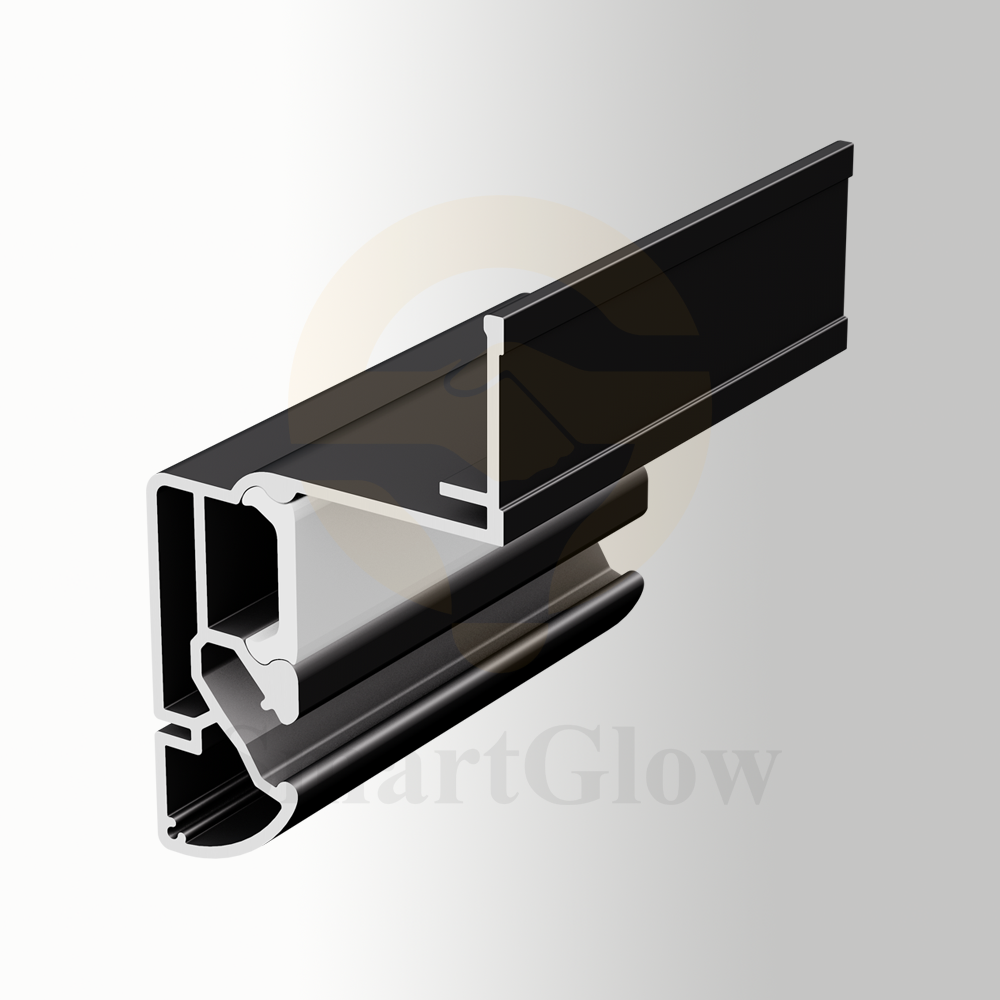 Floating Stretch Ceiling Aluminum Wall Profile With LED Channel - 23mm