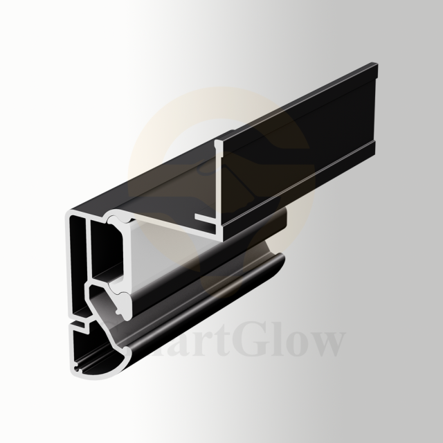 Floating Stretch Ceiling Aluminum Wall Profile With LED Channel - 23mm