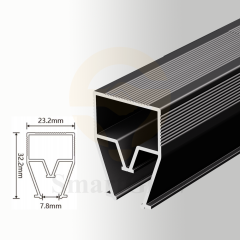 Magnetic Track LED Magnetic Lamp Stretch Ceiling Aluminum Profile