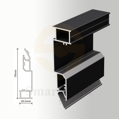 Embedded LED  Linear Light Stretch Ceiling Magnetic Track Aluminum Profile