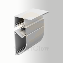 Recessed Linear LED Strips Stretch Tension Wall Aluminum Profile