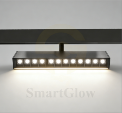 48V 20mm Commercial COB Aluminum Smart Magnetic Track Adjusting Grile Light