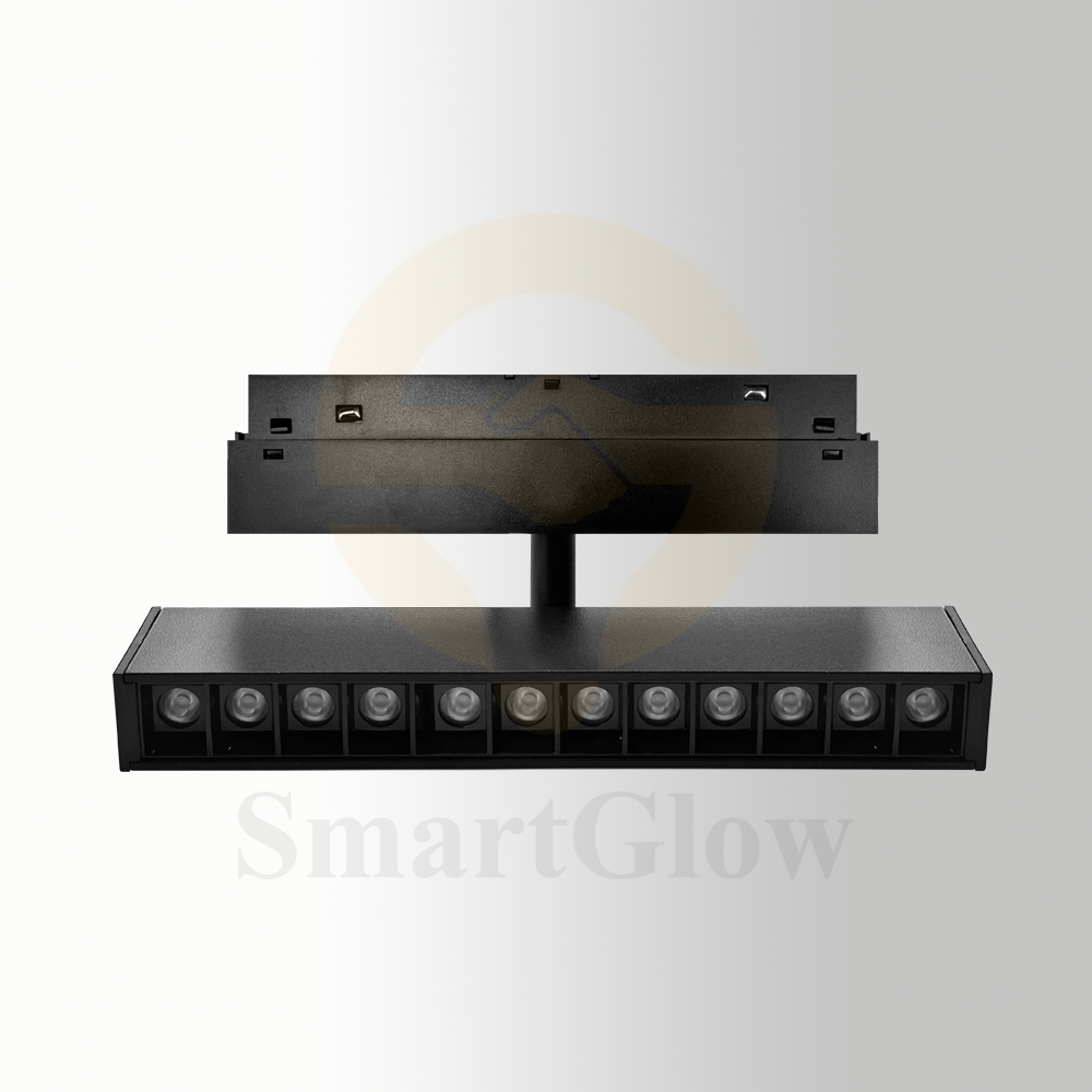 48V 20mm Commercial COB Aluminum Smart Magnetic Track Adjusting Grile Light