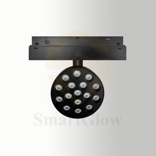 48V 20mm Modern Office Bluetooth Magnetic Round Grille Light-Series
