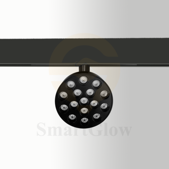 48V 20mm Modern Office Bluetooth Magnetic Round Grille Light-Series