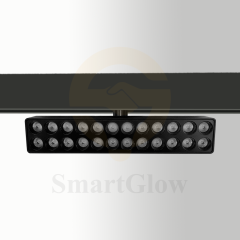 Commerical 48V 20mm Surface Mount Smart Magnetic Rectangle Grille Light-Series