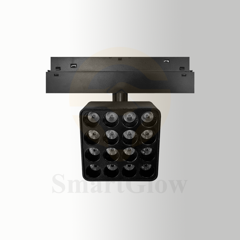 48V 20mm Modern Easy-Install Intelligent System Magnetic Square Grille Light