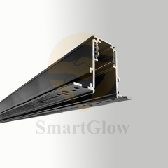 Black/White 48V Recessed Smart Magnetic Track Rail System