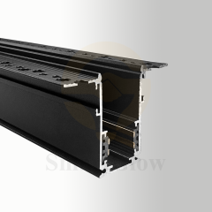 Black 48V Recessed Smart Magnetic Track Rail System