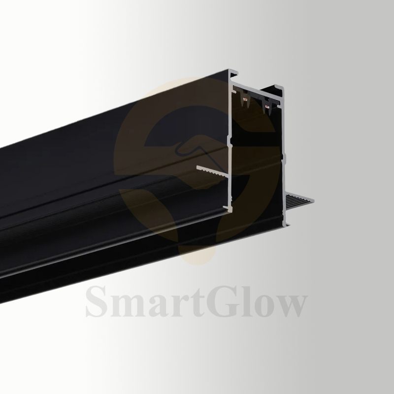 【SG25-RMA1M】48V Recessed LED Aluminium Smart Magnetic Track Rail Lighting System