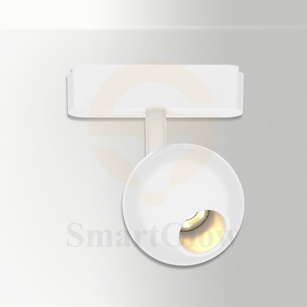 24V Easy-install Woven Commercial 25mm Slim Recessed Magnetic Track Round Light