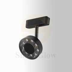25mm Woven Belt Magnet Track Rail Smart Magnetic LED Round Grille light for Commercial