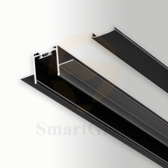 24V Embedded 25mm Ultra-thin Magnetic Track Ceiling Installation