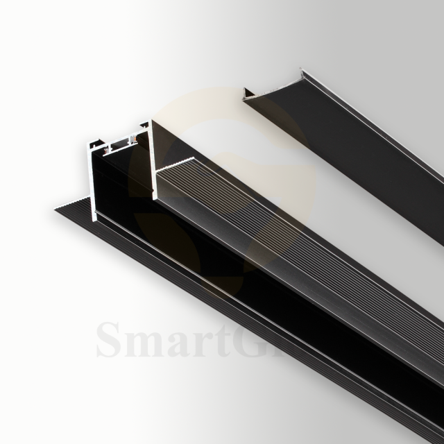 24V Embedded 25mm Ultra-thin Magnetic Track Ceiling Installation