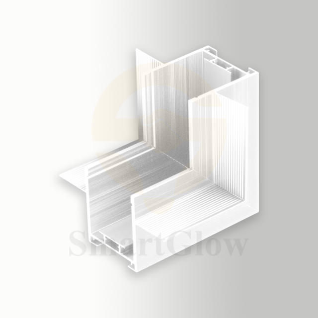Surface Mounted Intelligent 24V Magnetic Track 90 Degree Connector