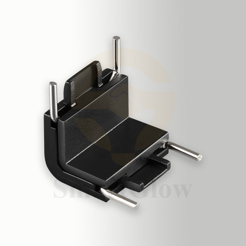Embedded 24V ultra-thin magnetic track lighting 90 ° connector