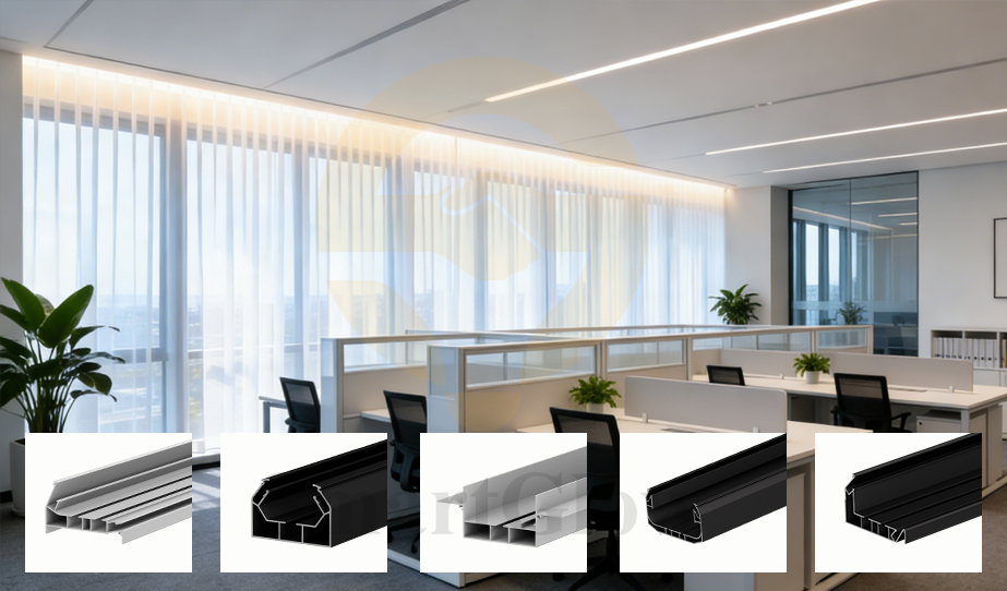 Hidden Curtain Aluminum Profiles