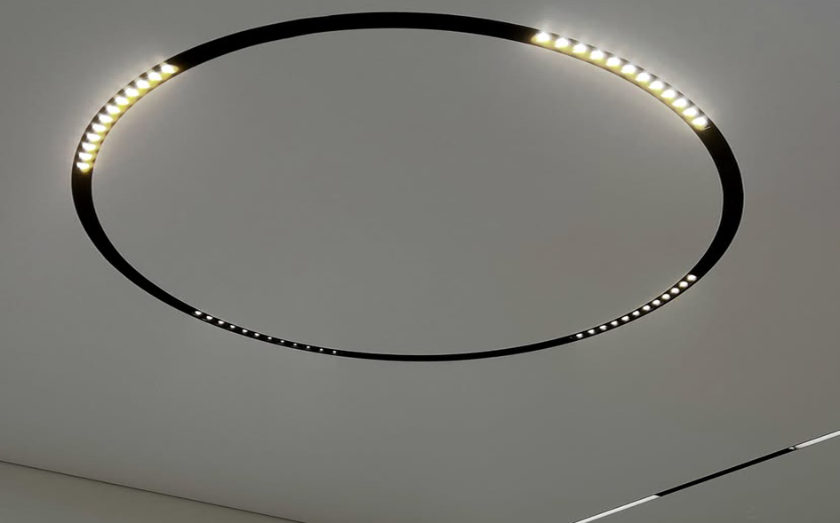 round magnetic track light