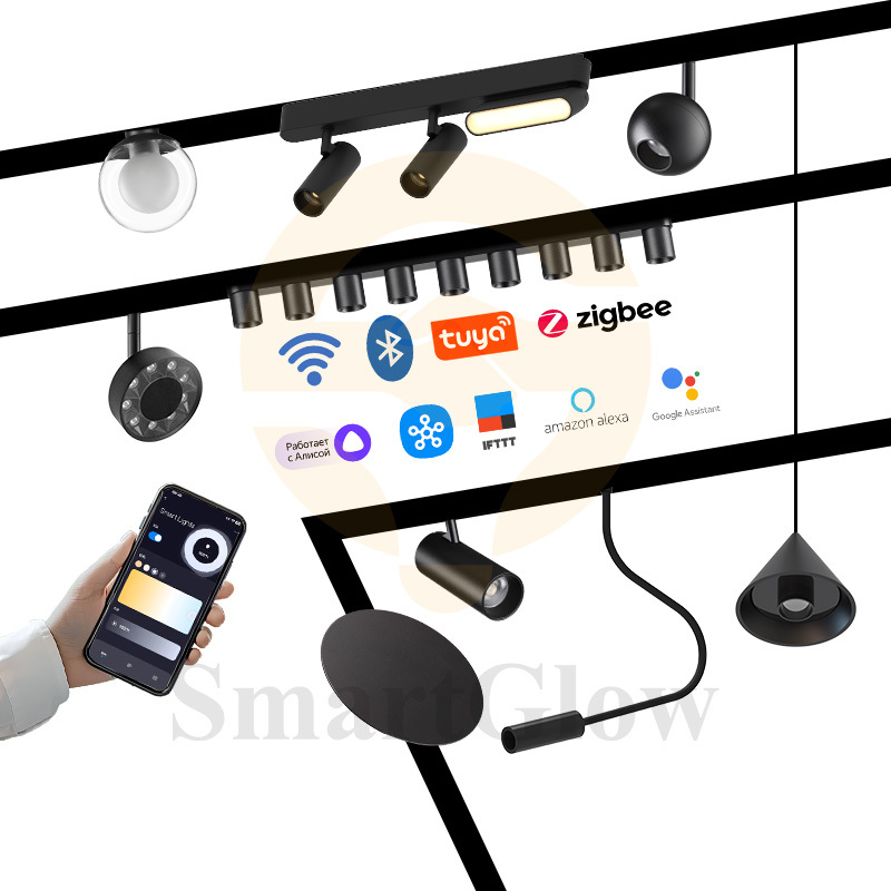 Decoration Adjustable 24V Ultra Thin Woven Belt Magnet Track Spotlight