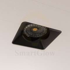 Anti-glare 4 Inch LED Frameless Black Square Led Recessed Spotlight