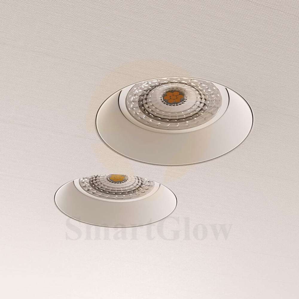 Modern LED Frameless cricle Lamp GU10 PVC Fabric Film Stretch Ceiling Lighting