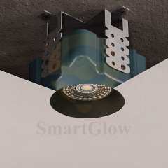 GU10 Black Led Frameless Round Bathroom Ceiling Spotlight Trimless Recessed Lights