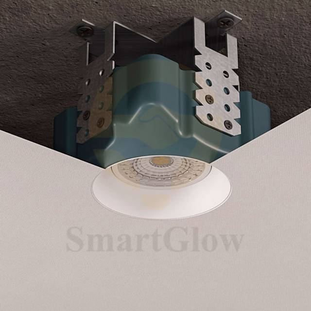 Modern LED Frameless cricle Lamp GU10 PVC Fabric Film Stretch Ceiling Lighting