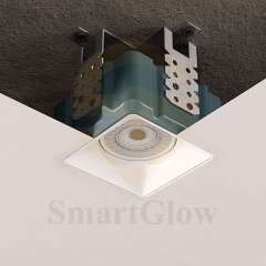 3-4 Inch Recessed LED Frameless square White Bathroom Spotlights Ceiling Lighting